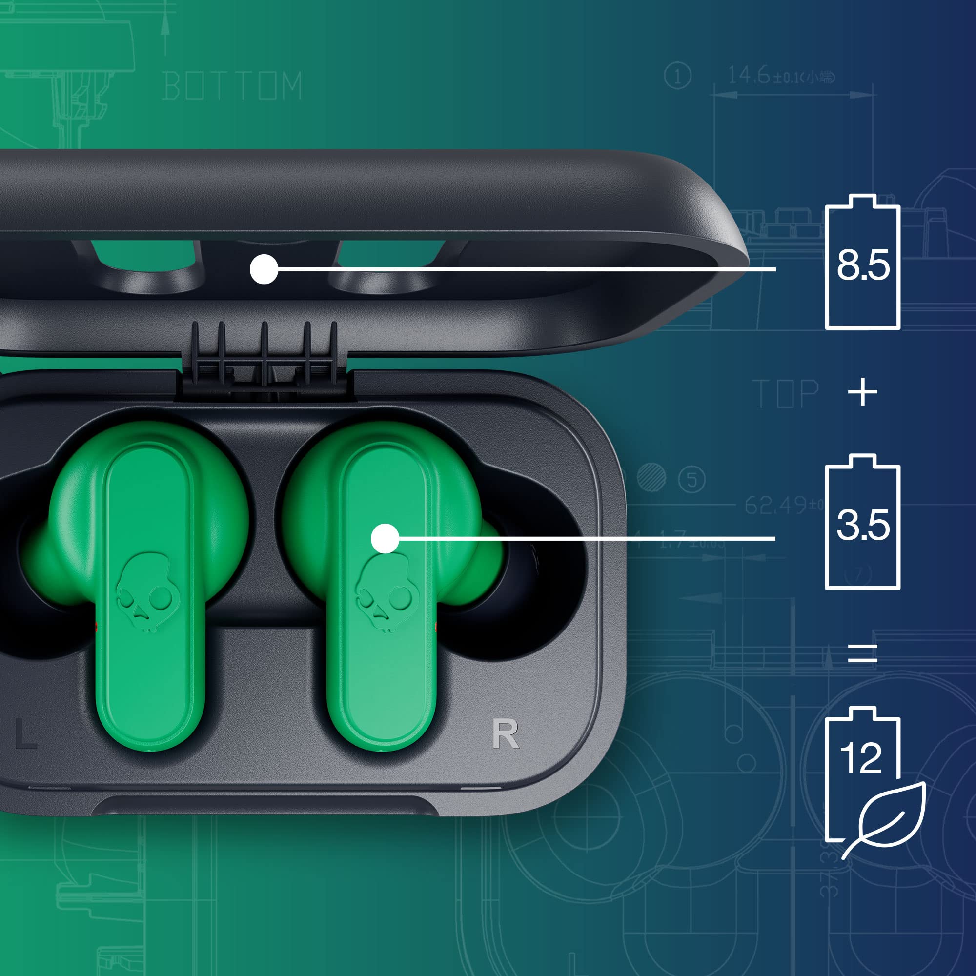 Amazon.com: Skullcandy Dime 2 Wireless Earbuds, Bluetooth